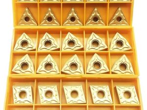 30PCS CNMG 431 + WNMG 431 + TNMG 331 CNC Lathe Indexable Solid Carbide Turning Insert Blade for Lathe Turning Tool Holder for The Finishing...