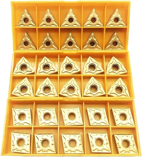 30PCS CNMG 431 + WNMG 431 + TNMG 331 CNC Lathe Indexable Solid Carbide Turning Insert Blade for Lathe Turning Tool Holder for The Finishing...